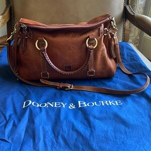 Dooney & Bourne Florentine Satchel Natural with Original Dust Bag